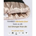 thumbnail image 3 of YANIBEST Womens Saitn Lined Black Knit Beanie Hat Acrylic Winter Hats for Women Men, 3 of 7