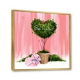 thumbnail image 2 of Designart Heart Shaped Valentine House Plant FLOAT FRAME WALL ART, 2 of 4