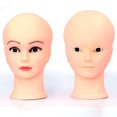 thumbnail image 2 of Visland Professional Female Mannequin Head for Makeup Practice Bald Manikin Head with Good Display Effect for Makeup Training Eyelash Extensions And Wig Display, 2 of 8