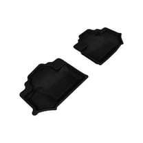 3D MAXpider Custom Fit Kagu Floor Mat (Black) for 2014-2018 Jeep Wrangler JK 2-Door - 2ND Row