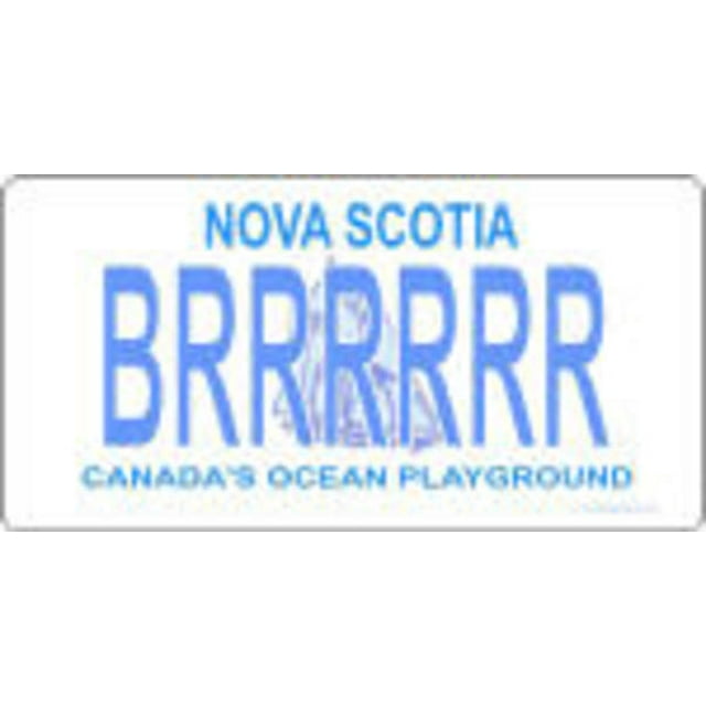 Design It Yourself Nova Scotia Look-Alike Plate. Free Personalization on Plate