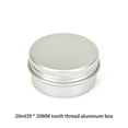 thumbnail image 2 of Tarro de aluminio vacío con tapa, latas de almacenamiento de varios tamaños, caja de regalo rellenable, joyería, moneda, pendientes, hogar, Almacenamiento y organización del hogar 20ml/39*20mm Cateissary HA067461-03, 2 of 6