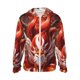 thumbnail image 1 of Fotbe Red Leaf Flame Fox Chaqueta con Protección Solar UPF 50+ para Hombre y Mujer, Camisa con Capucha y Bolsillos-Large, 1 of 7