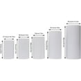 thumbnail image 2 of 5 Pcs White Cylinder Pedestal Stands Metal Cylinder Pedestal Display Stand Dessert Table Display Pillars Round Pedestals Stand for Wedding Baby Shower Birthday Event Decor, 2 of 7