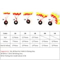 thumbnail image 4 of 10 Pack Fish Float Oval Space Bean Fish Line Plug Float Fishing Tackle Accessories, 4 of 8