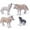 4 Pcs, variant on Ksopiavobs 4pcs Wolf Toy Figurines Set Arctic Wolf Animal Figures White Wolf Family Cake Topper Toy Gift for Kids (White)