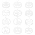 thumbnail image 2 of Plantilla de pintura de Halloween Allinless 12 piezas decoraciones de Halloween, 2 of 3