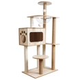 thumbnail image 3 of lionlar Cat Tree Towers Cat Furniture Climbing Stand Playing Wood Perch Interactive Toy, 3 of 9