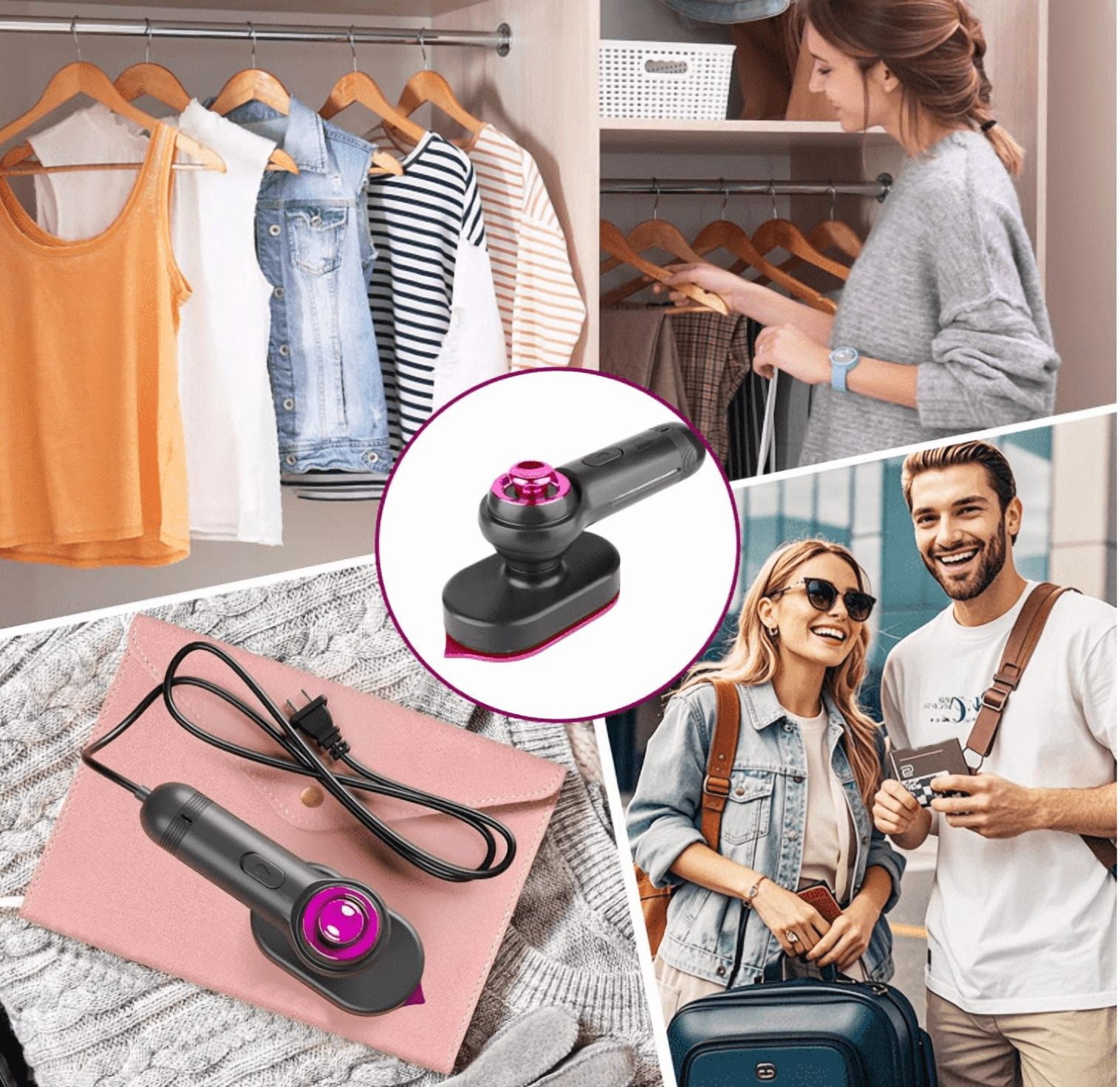 Ultra Lightweight Mini Steam Iron, Portable Travel Steam Iron for Home Office Dorm Use