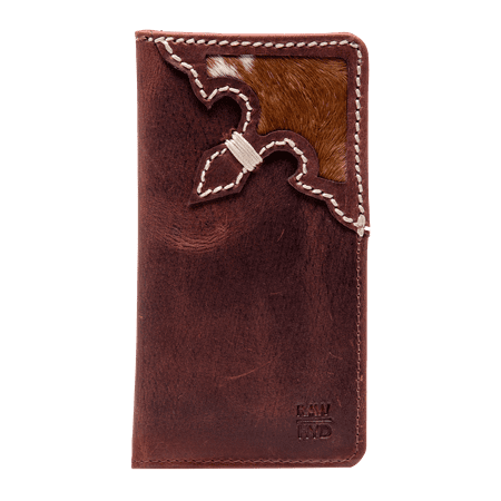 RAWHYD Western Full Grain Leather Long Bifold Rodeo Wallet For
