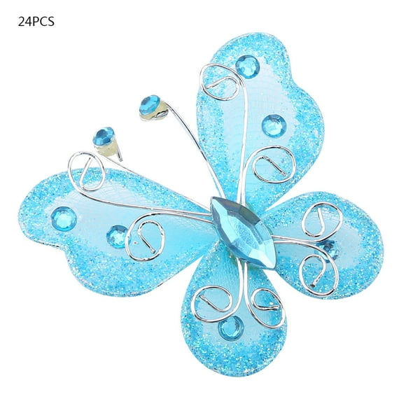 Mesh Stocking Butterfly24pcs Sheer Mesh Wire Mesh Butterfly Sheer Mesh Butterfly Eco-Friendly Materials