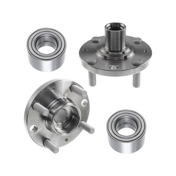 Front Wheel Hub and Bearing Kit - Compatible with 2009 Pontiac G3 Base