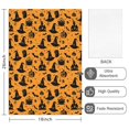 thumbnail image 2 of 6 Pcs Funny Kitchen Towels,Orange Witch Hat Halloween Pattern Microfiber Dish Towels,Kitchen Tea Towels,Kitchen Towel Set (18" X 26"), 2 of 7