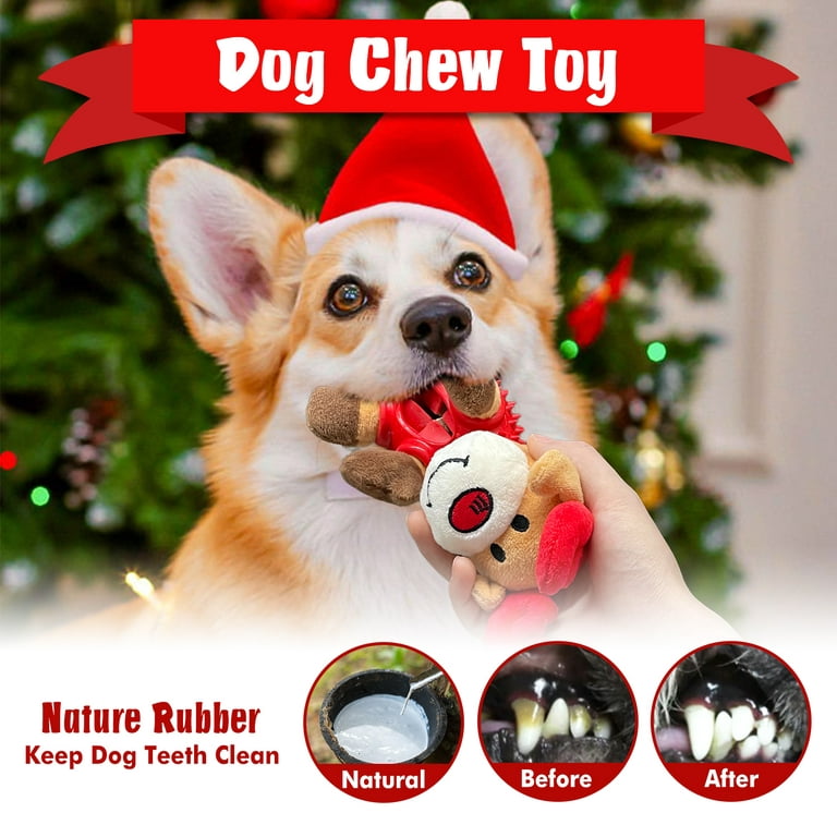 No Stuffing Squeaky Dogs Toy For Puppy Small Medium Large Dogs, Durable  Elephant Interactive Dog Chew Toys For Teething Chewing, Christmas Birthday  Gift Toys For Dogs - Temu