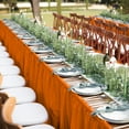 thumbnail image 5 of Exquisite 14 Ft. Orange Plastic Table Skirt - 6 Count, 5 of 6