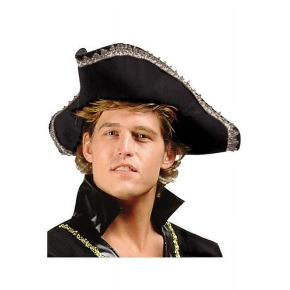 Adult Poplin Colonial Hat - Black