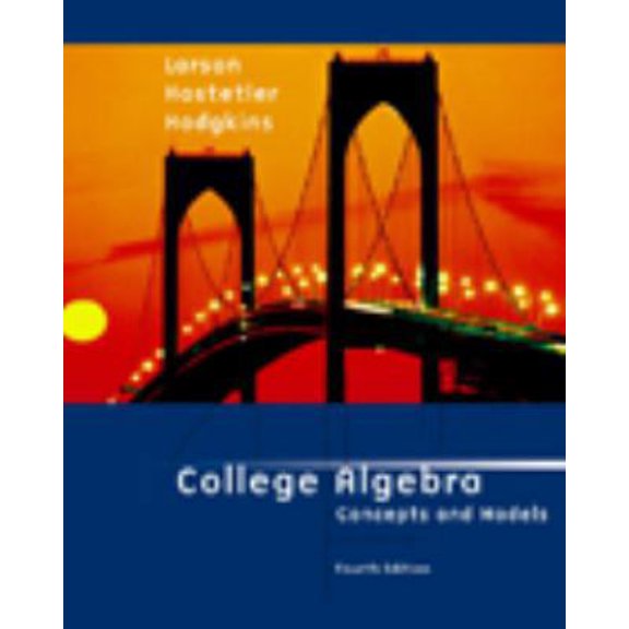 Pre-Owned College Algebra: Concepts and Models (Hardcover) 0618220267 9780618220267