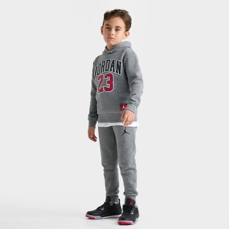 Boys 4-7 Nike Jordan MJ Essentials Fleece Jersey Hoodie & Jogger Pants Set : SIZE 6