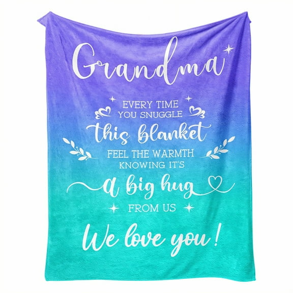 AUQ Throw Blanket,Thoughtful Gift Soft Throw Blanket,Warmth That Transcends Words Warm Blanket,Style1,75*100cm