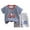Z5-Grey, variant on Toddler Boy Summer Outfits Short Sleeve Floral Shirts & Casual Shorts 3-9 Years Boys Clothes Set, Size 4 Years