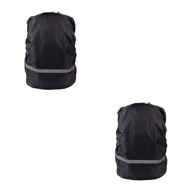 Advancent Cubierta de impermeable Senderismo Camping Viajar al aire libre Cinta reflectante Cubierta de lluvia negro METRO 2piezas Advancent CBP069339