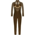 thumbnail image 7 of TiaoBug Kids Girls Gymnastics Sports Jumpsuit Full Length Yoga Acrobatics Practice Athletic Tank Bodysuit Dusty Pink 16, 7 of 7