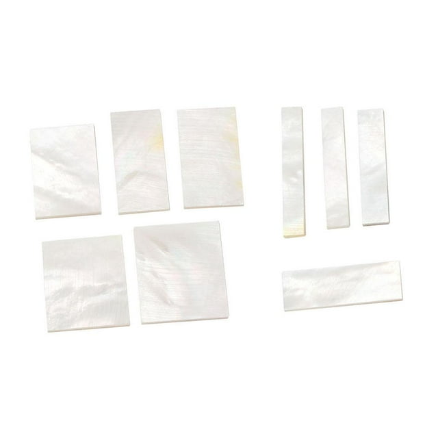 Material de incrustación de guitarra Baoblaze Bloque de Cáscara Blanca 1.5 Mm