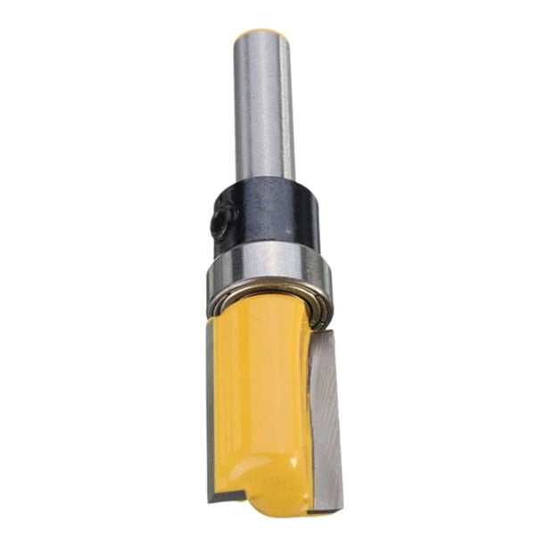 1/4-Inch Patrón De Vástago Flush Trim Router Rodamientos De Bits Trimmer Cutter Herramienta Para Trabajar La Madera Macarena Cortador de acabado al ras