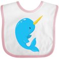 thumbnail image 3 of Inktastic Narwhal Boys or Girls Baby Bib, 3 of 4