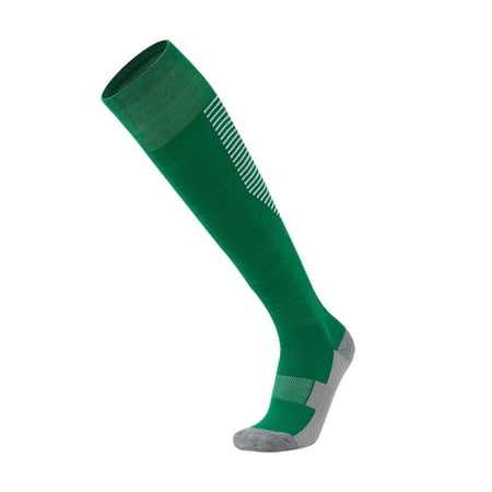 Summer Cotton Sportswear Running Cycling Soft Socks Soccer Socks Football Stockings Sports Socks Ski Socks Stockings GREEN