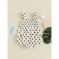 thumbnail image 4 of Bagilaanoe Toddler Baby Girl Summer Rompers Print Sleeveless Bodysuits 6M 12M 18M 24M 3T Kids Casual One Piece Short Jumpsuit, 4 of 8