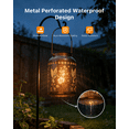 thumbnail image 5 of Yinghao Outdoor Solar Lanterns Hanging Waterproof Garden Hummingbird Light Decorative Gifts for Women Mom, Metal Durable Materials for Outside Garden, 5 of 8