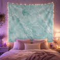 thumbnail image 2 of Marble Texture in Teal Aqua Watercolor, Calming Abstract for Boho Decor Lovers, Elegant Wall Art Decor, Birthday Gift, Tapestry Wall Hanging for Bedroom and Living Room, 2 of 7