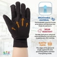 thumbnail image 6 of Brown Jersey Gloves 10 Size, Pack of 24 Cotton Work Gloves with Elastic Knit Wrist, Polyester Breathable Gloves for Men and Women, Industrial Gloves for Construction Works, Gardening Gloves, 6 of 8