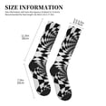 thumbnail image 2 of Lsque 3D Vortex Illusion Pattern Sport Compression Socks for Men & Women 15-20 mmHg Knee High Nurse Pregnant Running Medical and Travel Athletic, 2 of 6