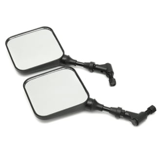Universal Black Motorcycle Rear View Side Mirrors – 7/8
