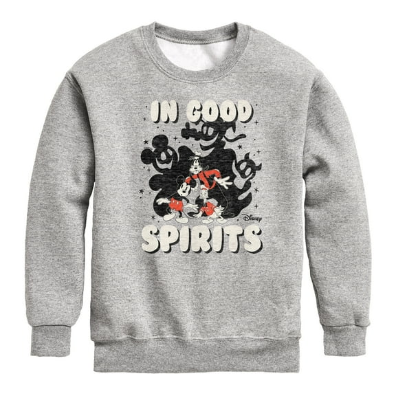 Mickey & Friends - In Good Spirits - Toddler And Youth Crewneck Fleece Sweatshirt