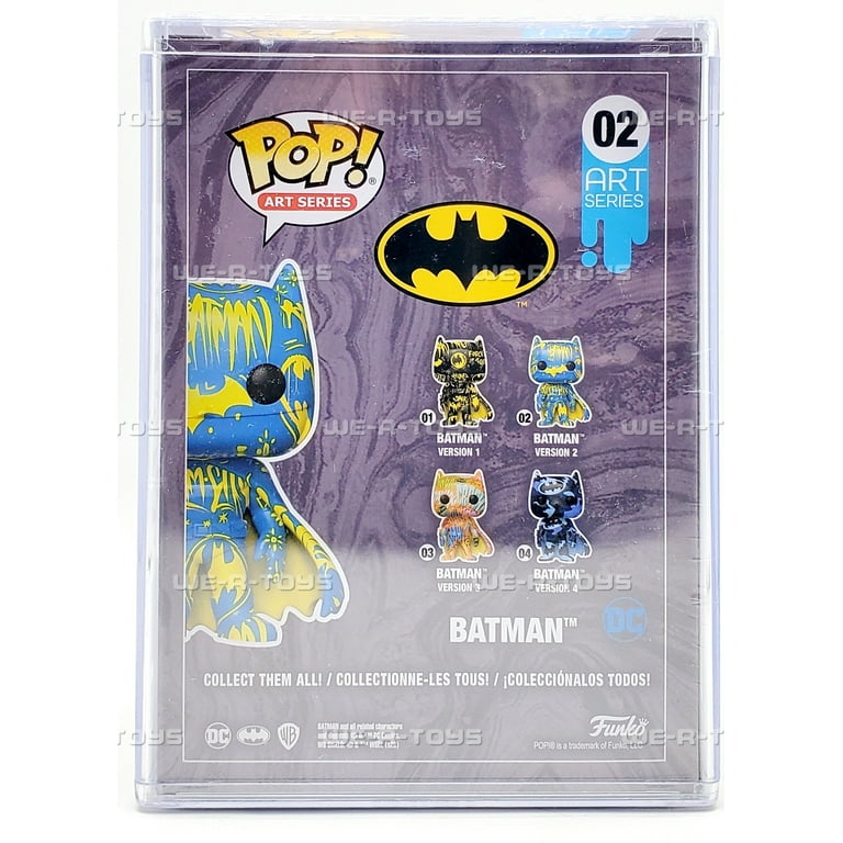 02 Batman (Blue/Yellow) - DC Art Series Funko POP - Walmart.com
