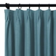thumbnail image 2 of TWOPAGES Light Filtering Drape Pinch Pleated Window Treatment Curtain for Bedroom, 1 Panel, 52"x63", Sea Port, 2 of 5