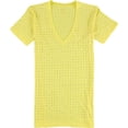 thumbnail image 1 of WESSEX Womens Rhinestone Embellished T-Shirt, yellow, M, 1 of 2