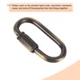 thumbnail image 5 of Unique Bargains 5mm Oval Shape Quick Link Screw Lock Chain Connector Bronze 6 Pack, 5 of 5