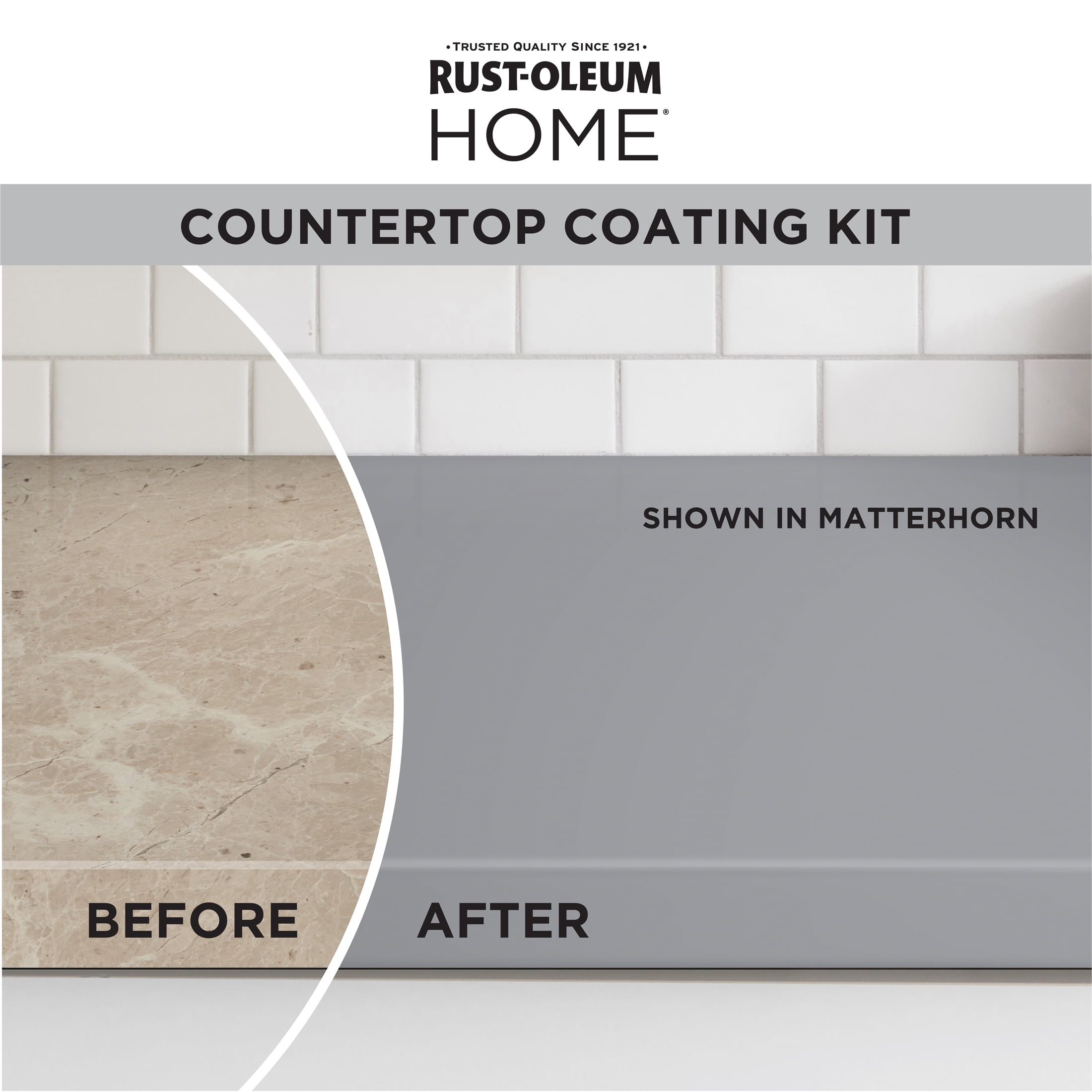 Matterhorn, Rust-Oleum HOME Countertop Satin Coating Kit-38496211T, Quart