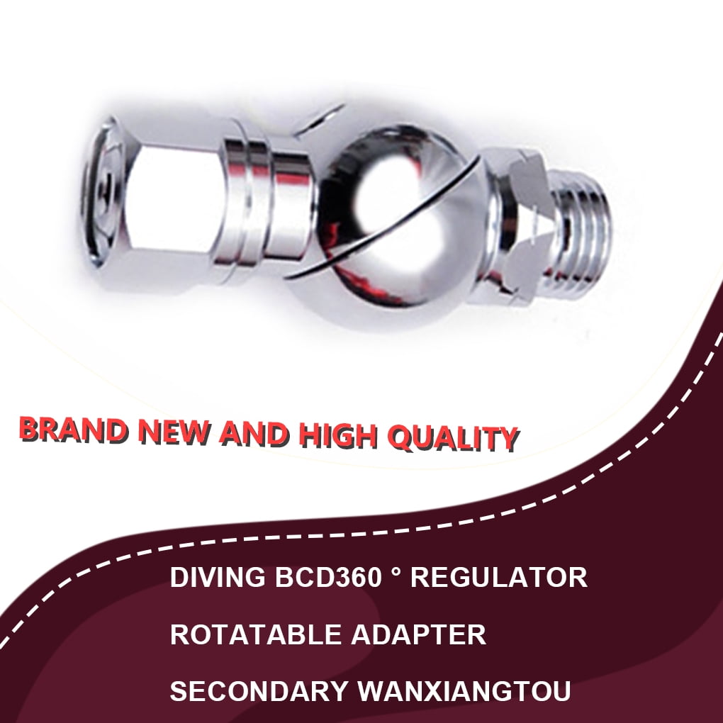Swivel Hose Adapter BCD360° Rotary Connector Universal Comfort Scuba