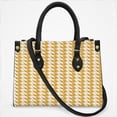 thumbnail image 2 of Aesthetic Chrome Yellow And White Ripple Cross Body Bags For Women Small Leather Female Handbags Fashion Top-Handle Totes, 2 of 4