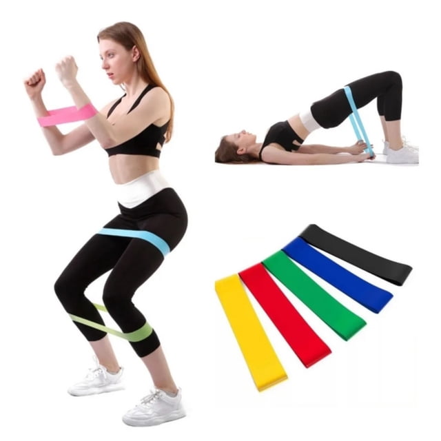 Juego de 5 bandas elásticas para entrenamiento de resistencia