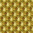 thumbnail image 1 of Ahgly Company Indoor Square Patterned Golden Brown Yellow Area Rugs, 7' Square, 1 of 6