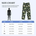 thumbnail image 2 of Mens Pajama Pants - Soft Sleep & Lounge Pants for Men, Bird and Flower Print Cuteness Casual PJ Bottoms Pants with Pockets, 2 of 5