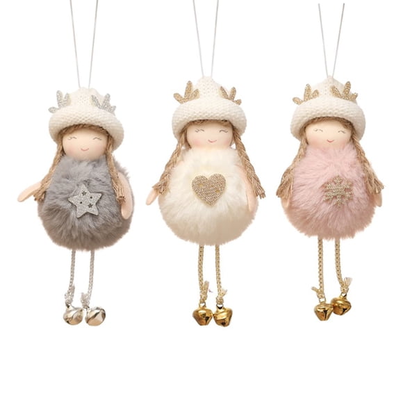 Set de 3 Muñecas Ángel de Navidad para Decoración Comanro