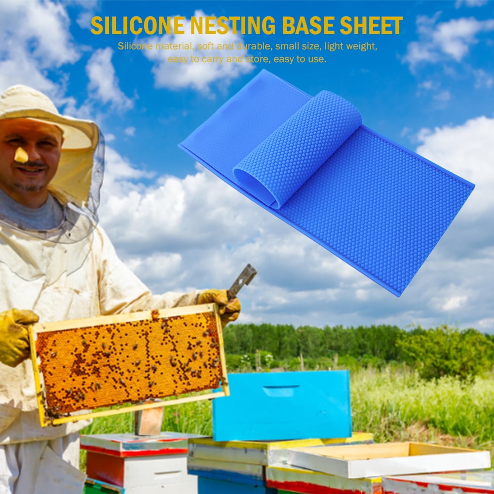 2pcs Beeswax Sheet Mold Silicone Beeswax Mold Soft Beeswax Making Tool (Blue)