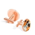 thumbnail image 3 of Spotted Dog Elegant Stainless Steel Men's Cufflinks Set for Formal Attire - Silver Jewelry for Dapper Dressing, 3 of 6